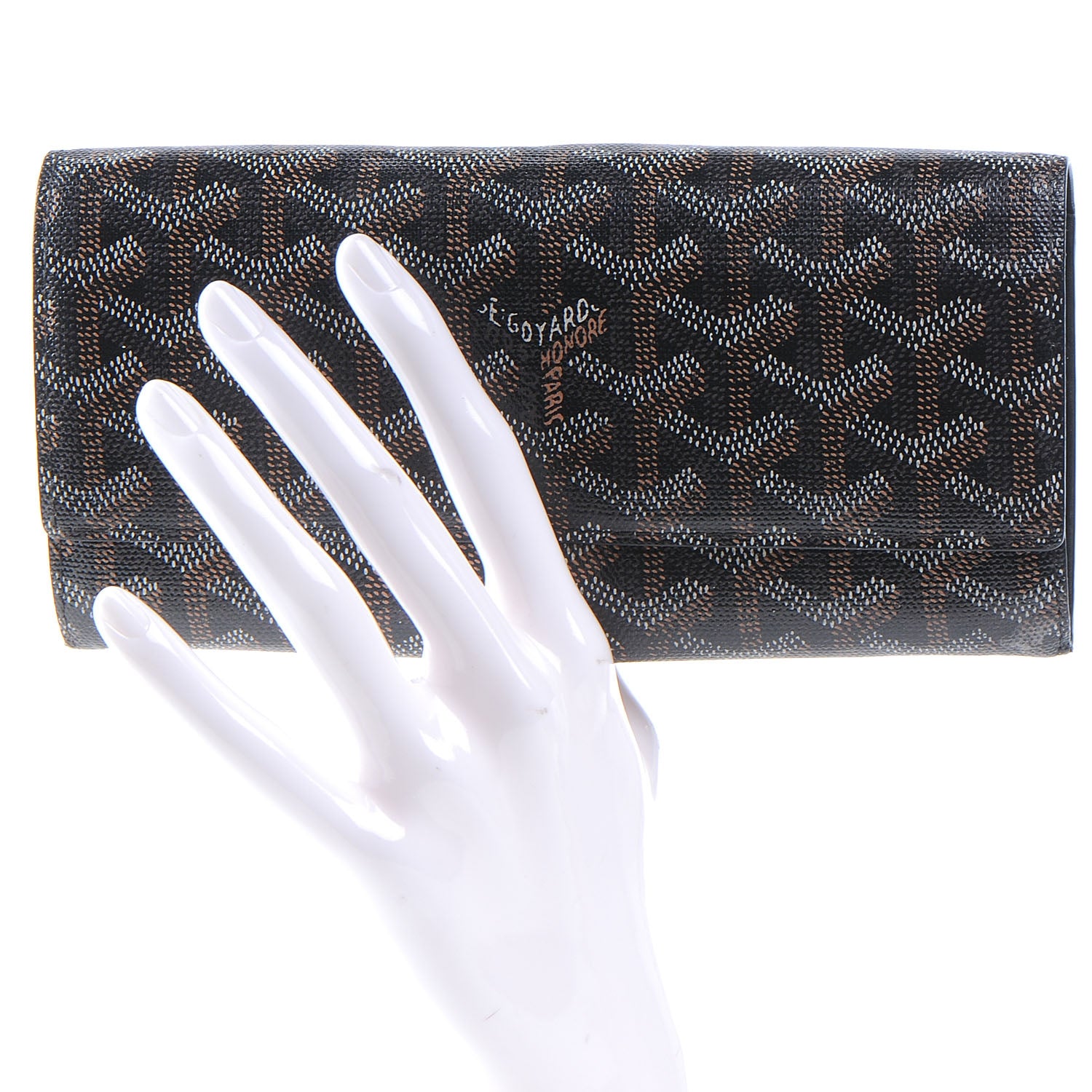 Goyard Goyardine Varenne Long Wallet Black 2 of 7