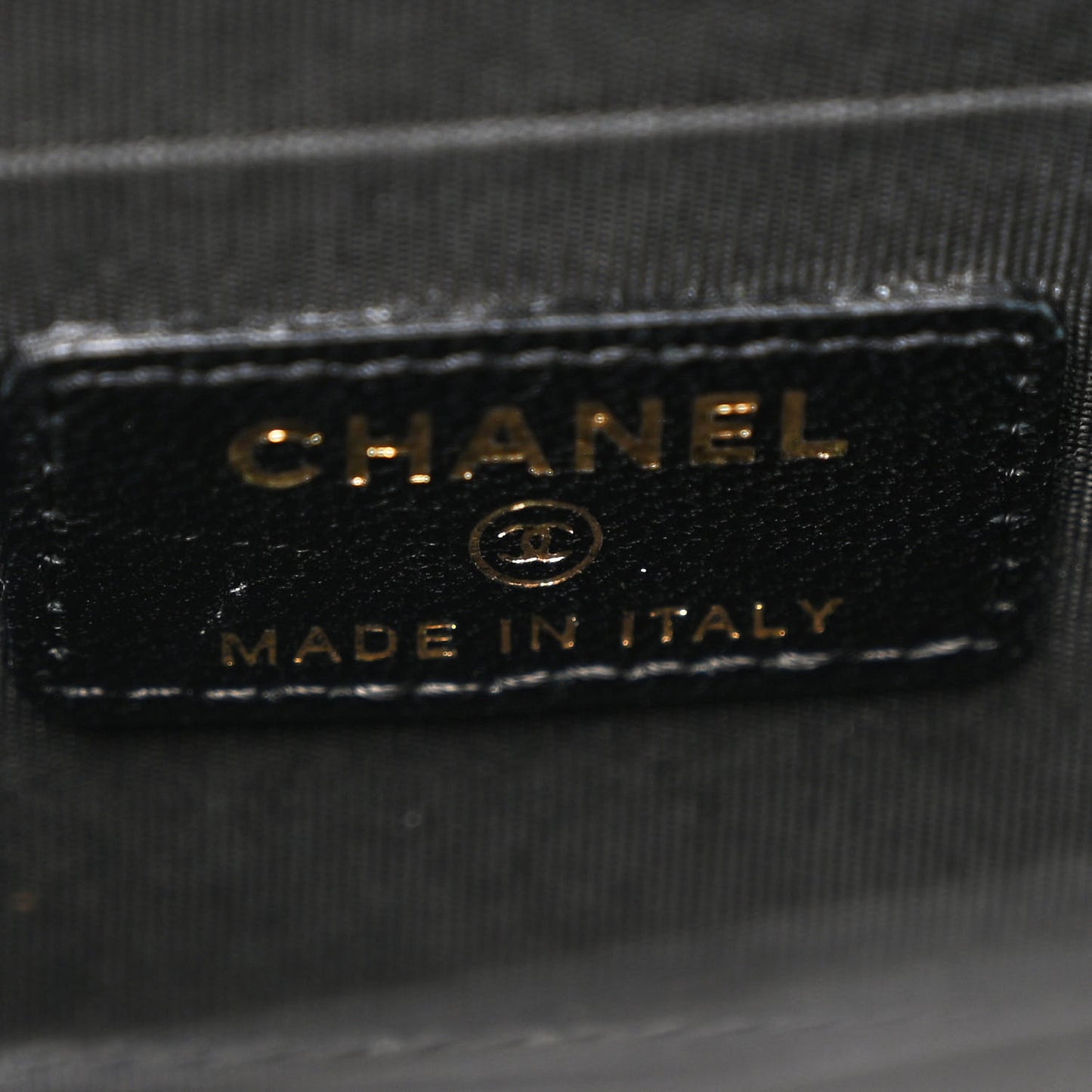 Lambskin Quilted Mini Trendy CC Chain Wallet Black