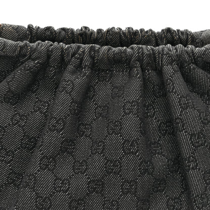 Gucci Monogram Bamboo Top Handle Bag Black 8 of 10