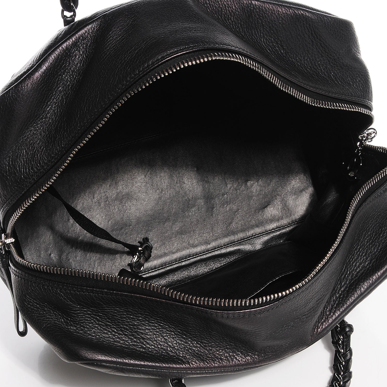 Chanel Deerskin Luxe Ligne Large Bowler Black 5 of 7