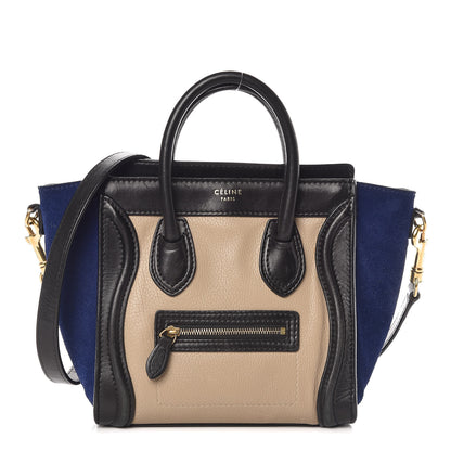 Celine Smooth Drummed Calfskin Nano Tri-Color Luggage Beige 1 of 22