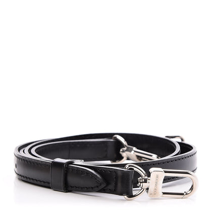 Louis Vuitton Calfskin 16mm Adjustable Shoulder Strap Black 1 of 5