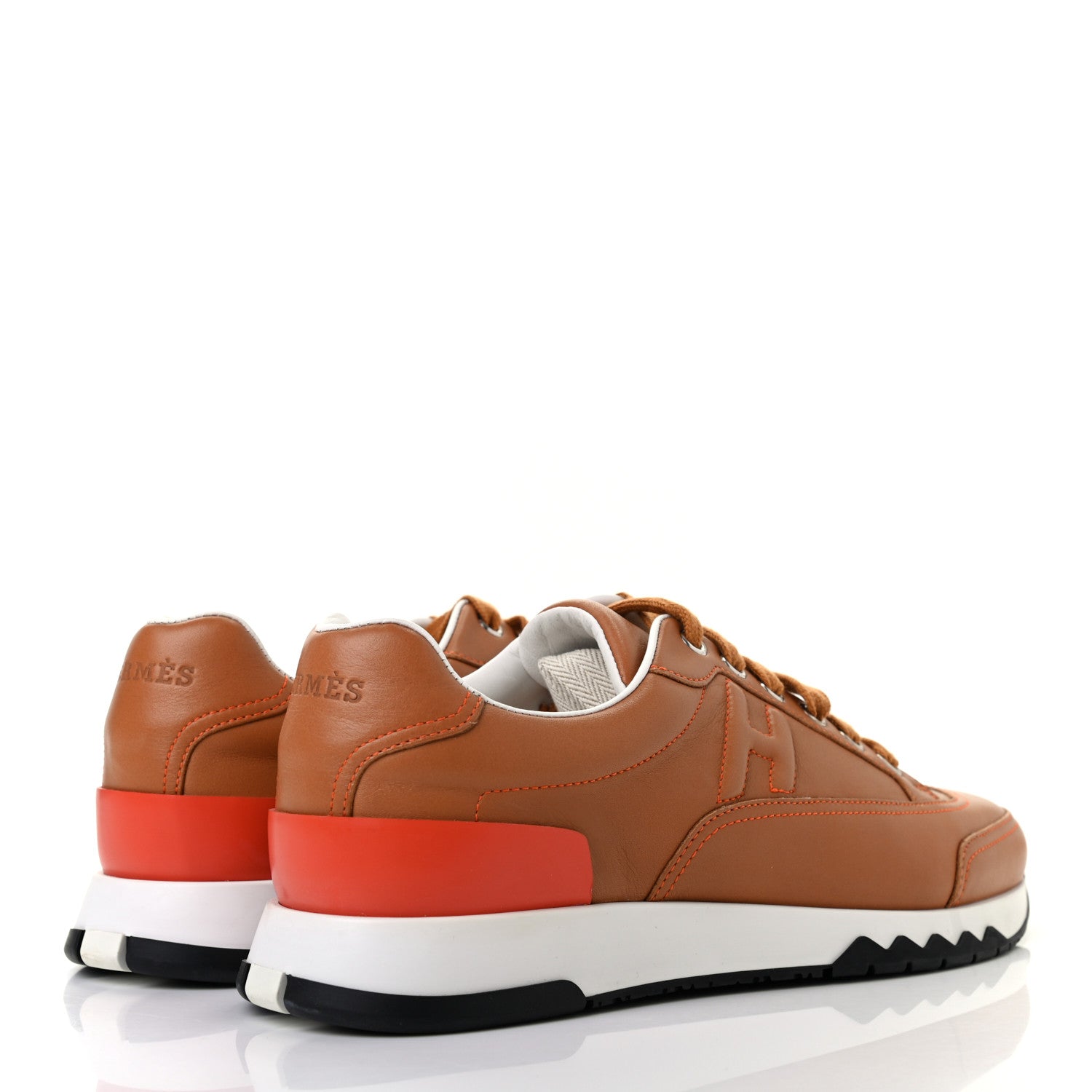 Hermes Calfskin Womens Trail Sneakers 38 Naturel 4 of 8