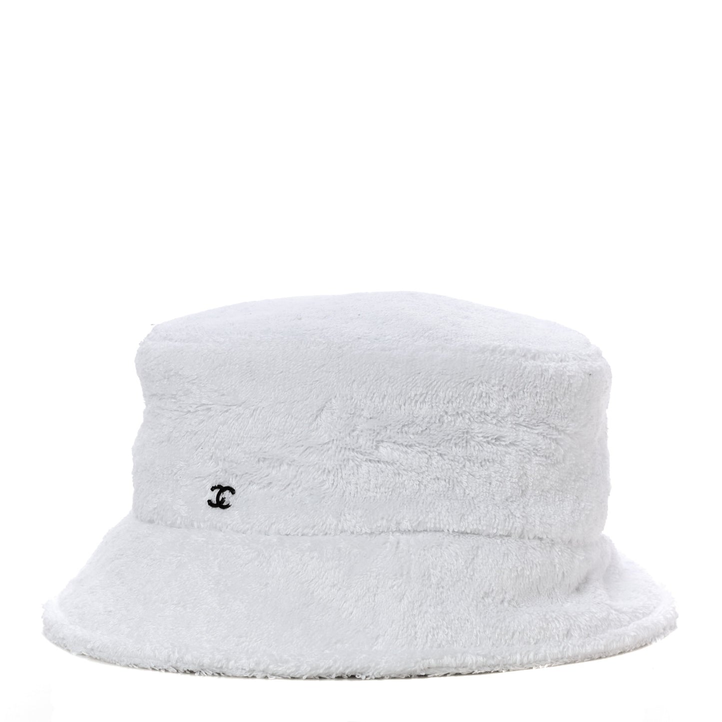 Terry Cloth CC Bucket Hat M White