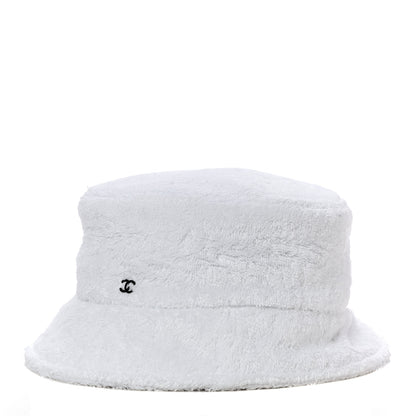 Chanel Terry Cloth CC Bucket Hat M White 3 of 7