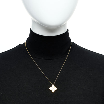 Roberto Coin 18K Yellow Gold Large Princess Flower Pendant Necklace 2 of 5