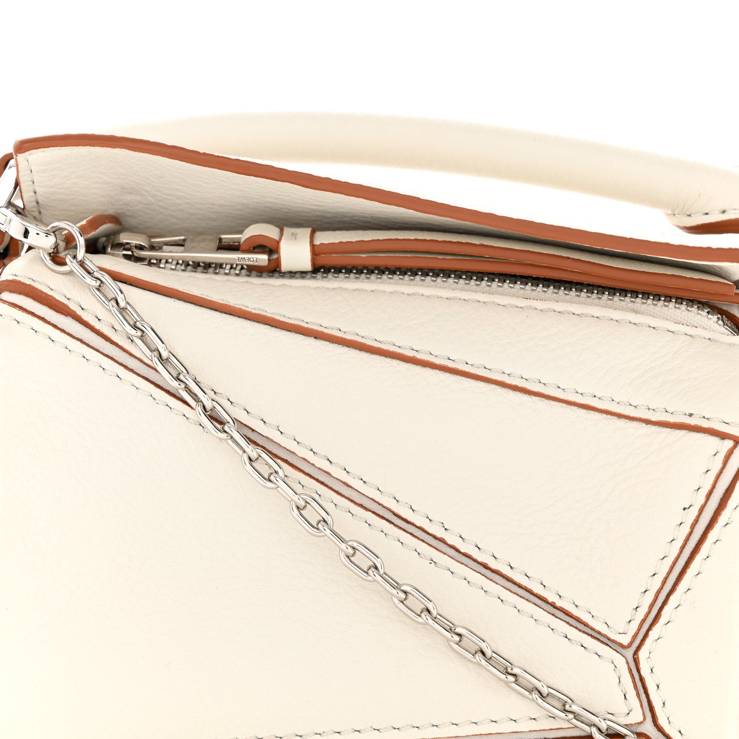 Calfskin Nano Puzzle Bag White