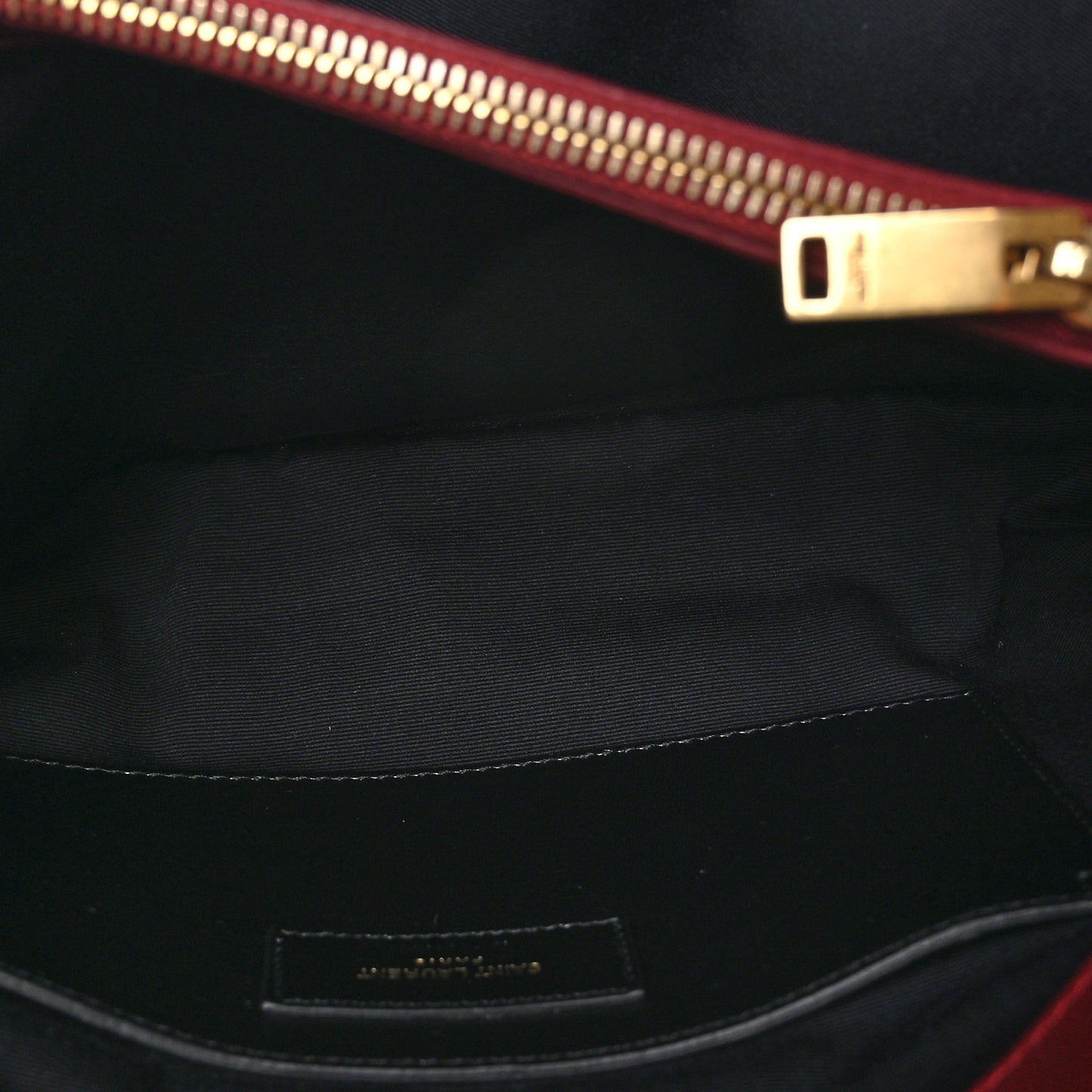 Calfskin Suede Matelasse Chevron Large Monogram College Bag Burgundy