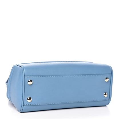 Versace Calfskin Crystal Medium Baroque Palazzo Empire Bag Blue 4 of 8