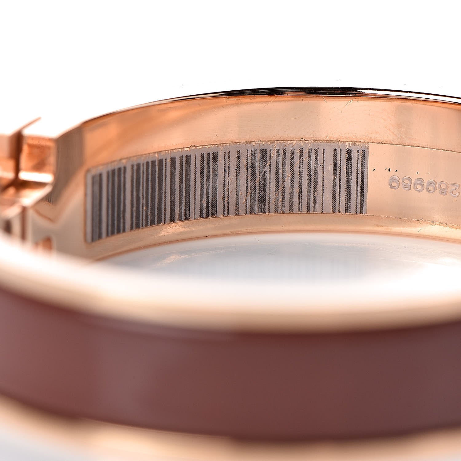 Hermes Enamel Narrow Clic Clac H Bracelet PM Acajou 5 of 6
