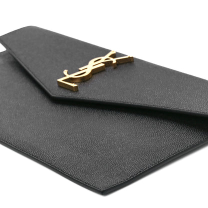 Saint Laurent Grain De Poudre Uptown Pouch Black 11 of 12