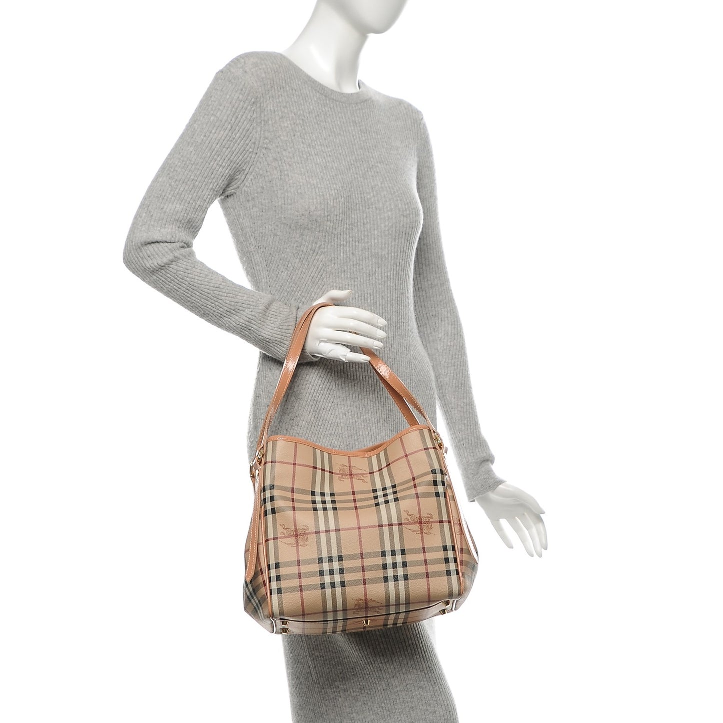 Haymarket Check Small Canterbury Tote Pale Coral Pink