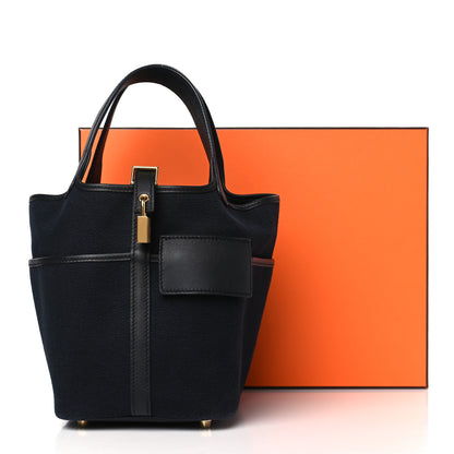 Hermes Toile Goeland Swift Cargo Picotin Lock 18 Caban Black 11 of 11