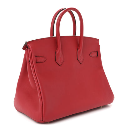 Hermes Swift Birkin 25 Rouge Casaque 3 of 11
