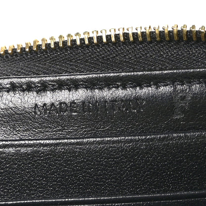 Celine Calfskin Quilted C Charm Wallet Black 8 of 9