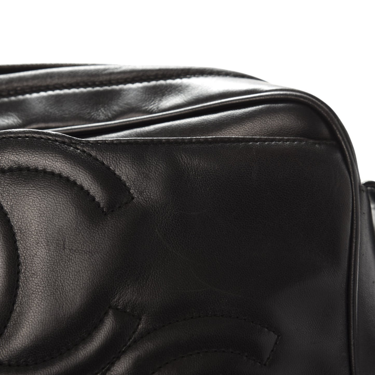 Lambskin CC Tassel Shoulder Bag Black