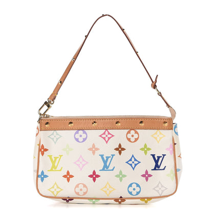 Louis Vuitton Monogram Multicolor Pochette Accessories White 1 of 8