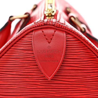 Louis Vuitton Epi Speedy 25 Castillan Red 6 of 12