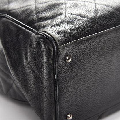 Chanel Caviar Patent Quilted Large Bowler Black 11 of 15