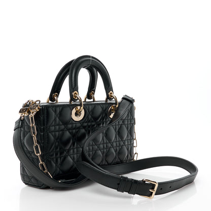 Christian Dior Lambskin Cannage Small Lady D-Joy Black 3 of 10