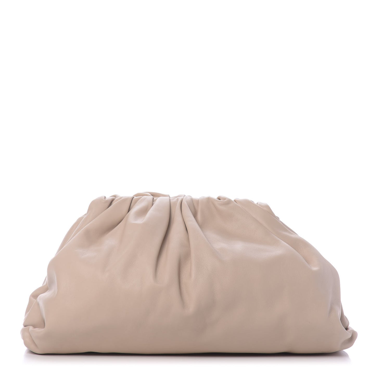 Smooth Butter Calf The Pouch Oversized Clutch Nude
