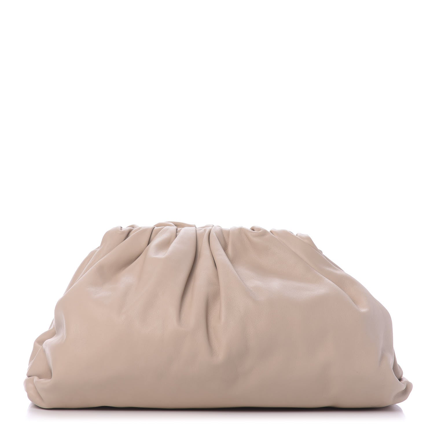 Bottega Veneta Smooth Butter Calf The Pouch Oversized Clutch Nude 1 of 10