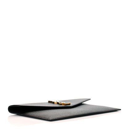 Saint Laurent Grain De Poudre Uptown Pouch Black 4 of 11