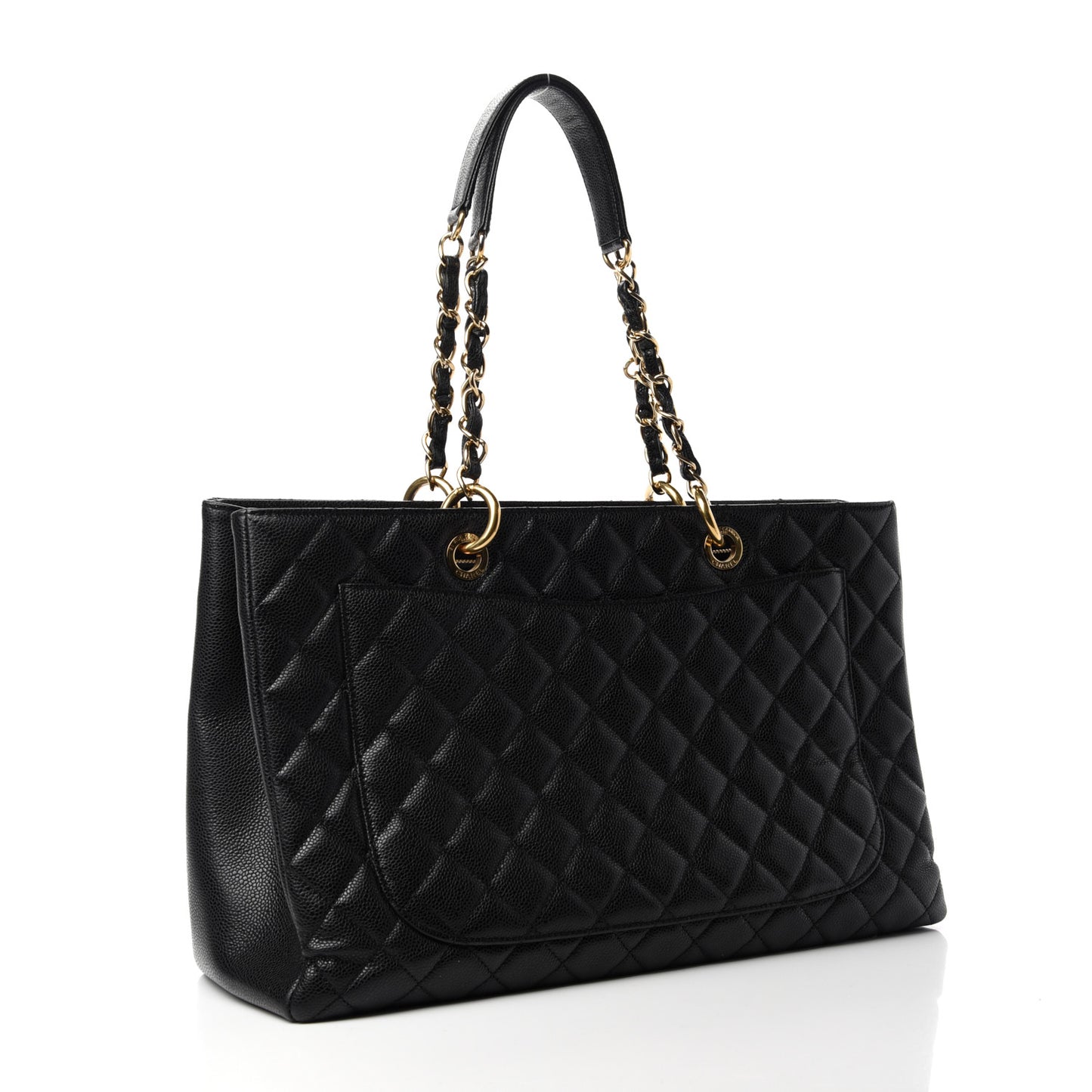 Caviar Quilted XL Grand Shopping Tote GST Black
