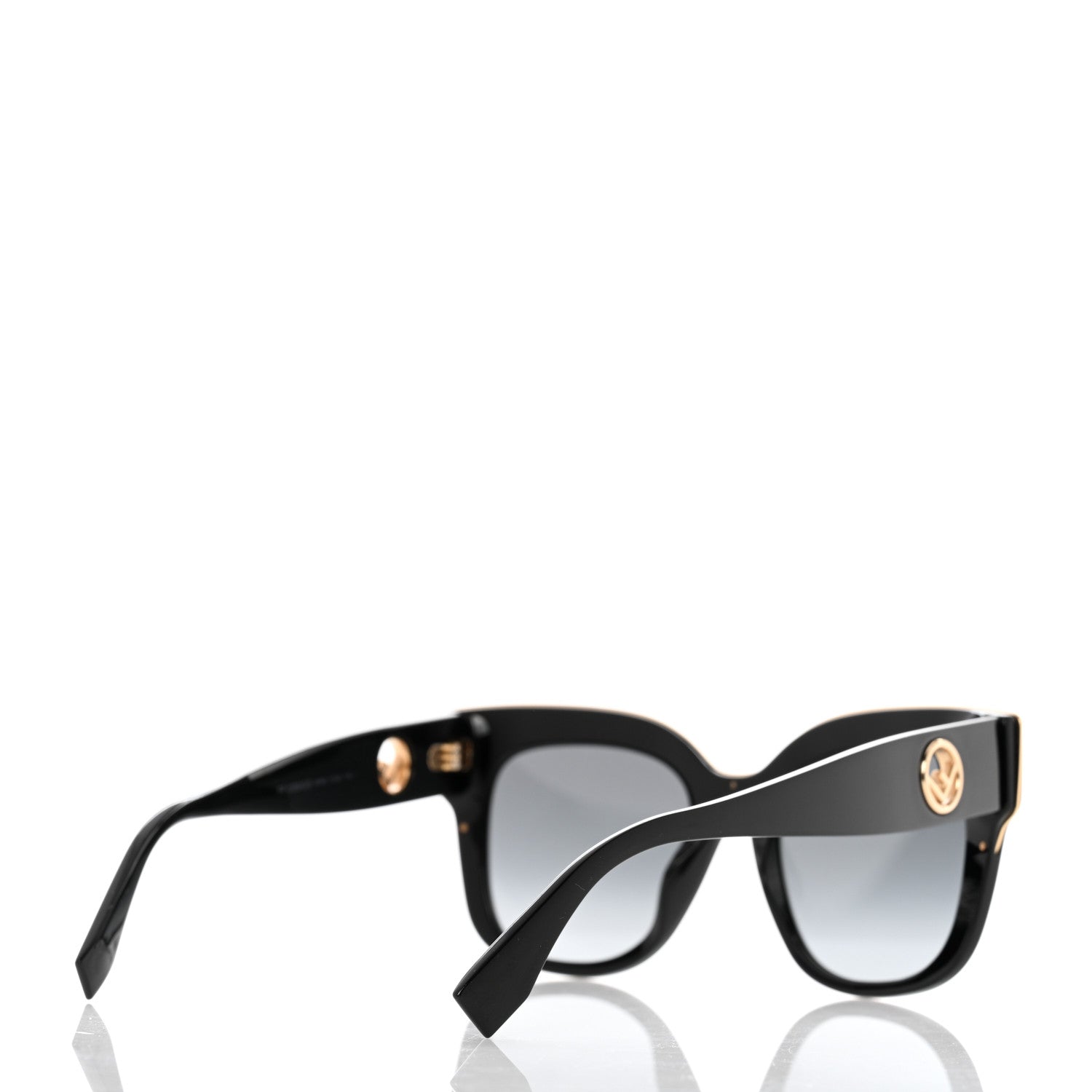Fendi Acetate F is Fendi Sunglasses FF 0359/G/S Black 4 of 7