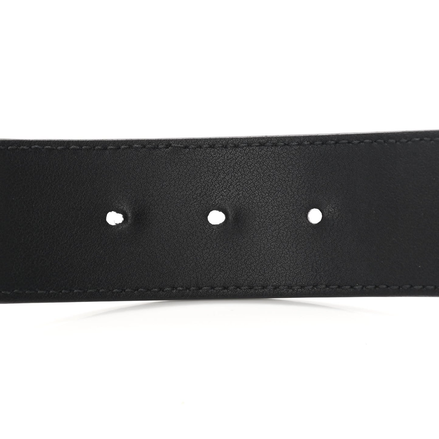 GG Supreme Monogram Matte Plutone Calfskin Double G 40mm Belt 75 30 Beige Ebony Black