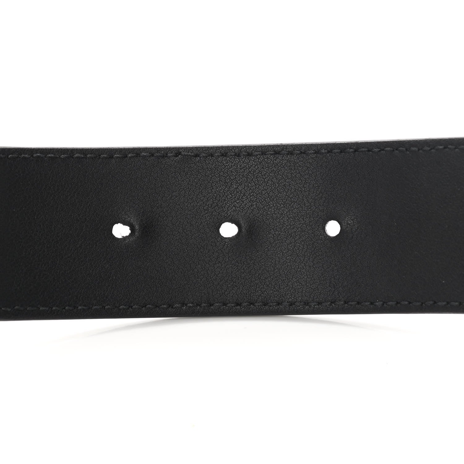 Gucci GG Supreme Monogram Matte Plutone Calfskin Double G 40mm Belt 75 30 Beige Ebony Black 5 of 9