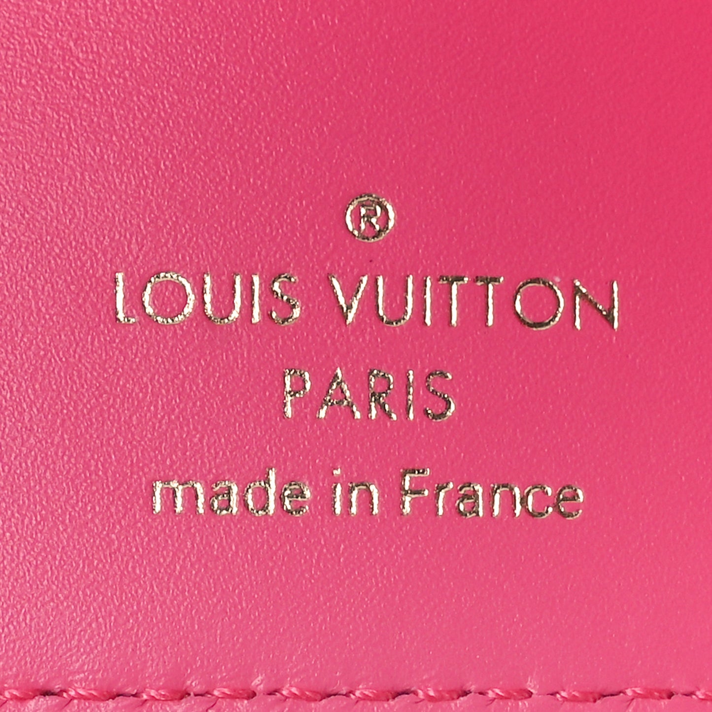 Calfskin Nanogram Embossed Victorine Wallet Rose