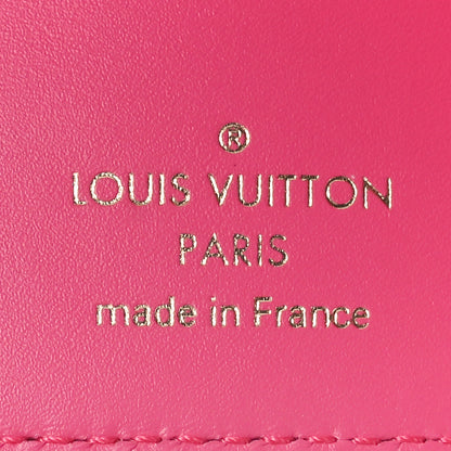 Louis Vuitton Calfskin Nanogram Embossed Victorine Wallet Rose 6 of 8