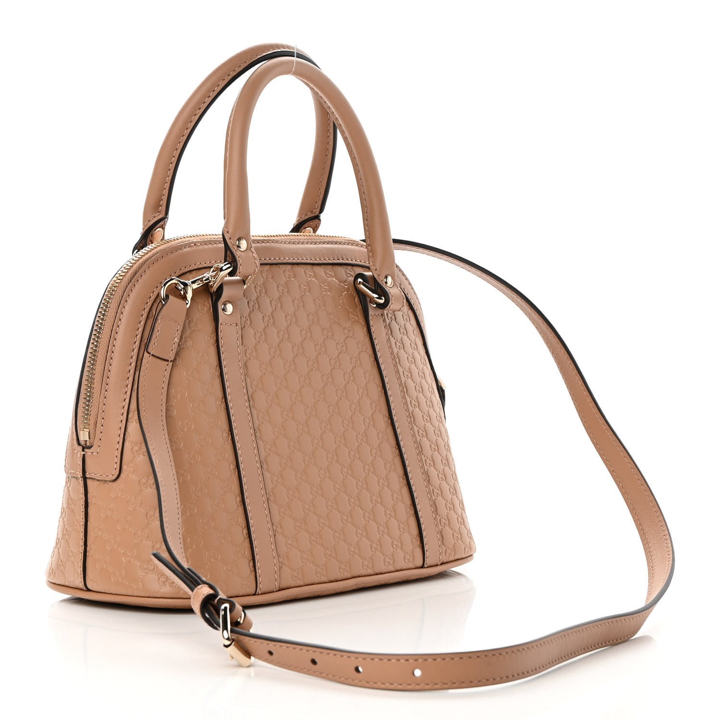 Soft Microguccissima Mini Dome Bag Camelia