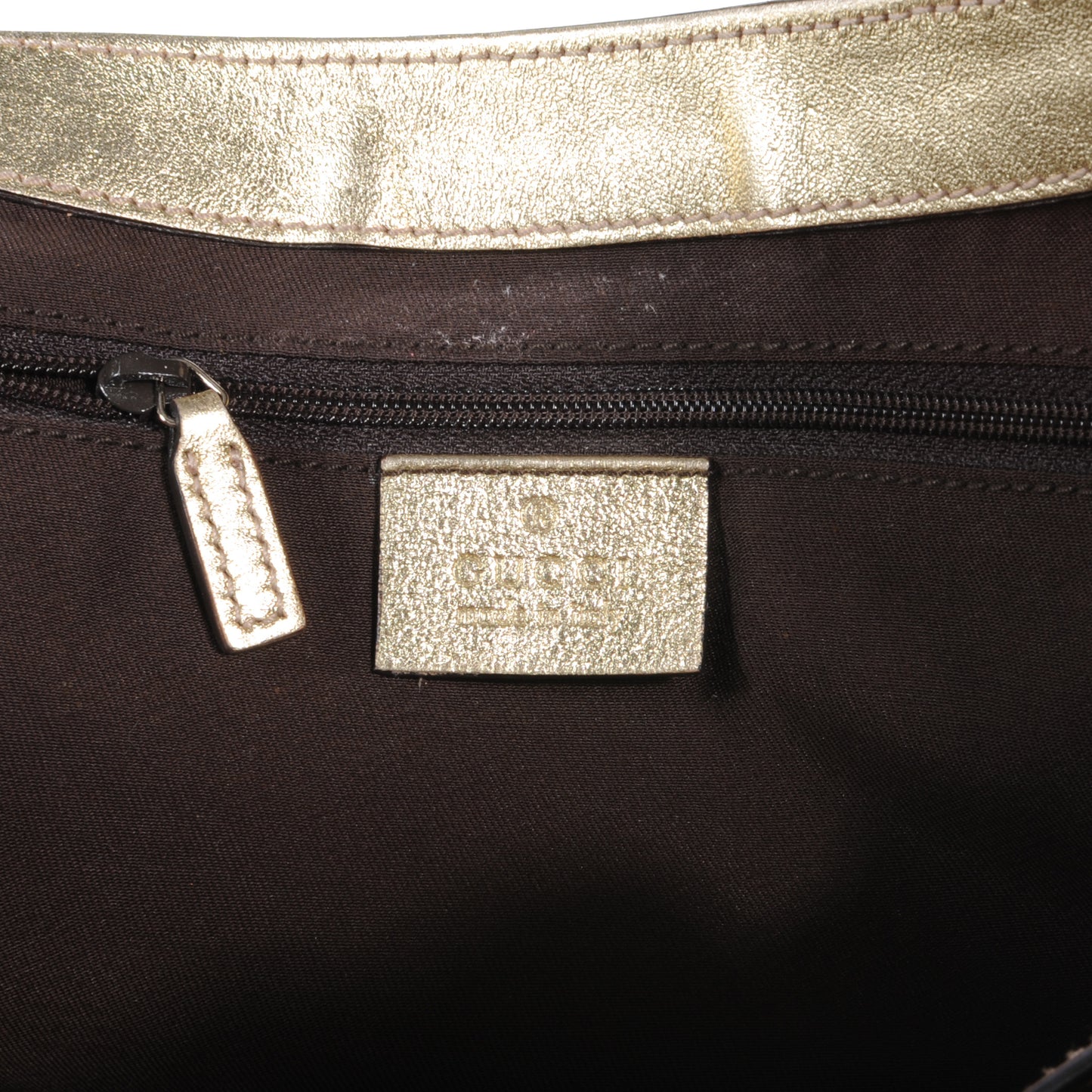 Monogram D Gold Hobo Metallic