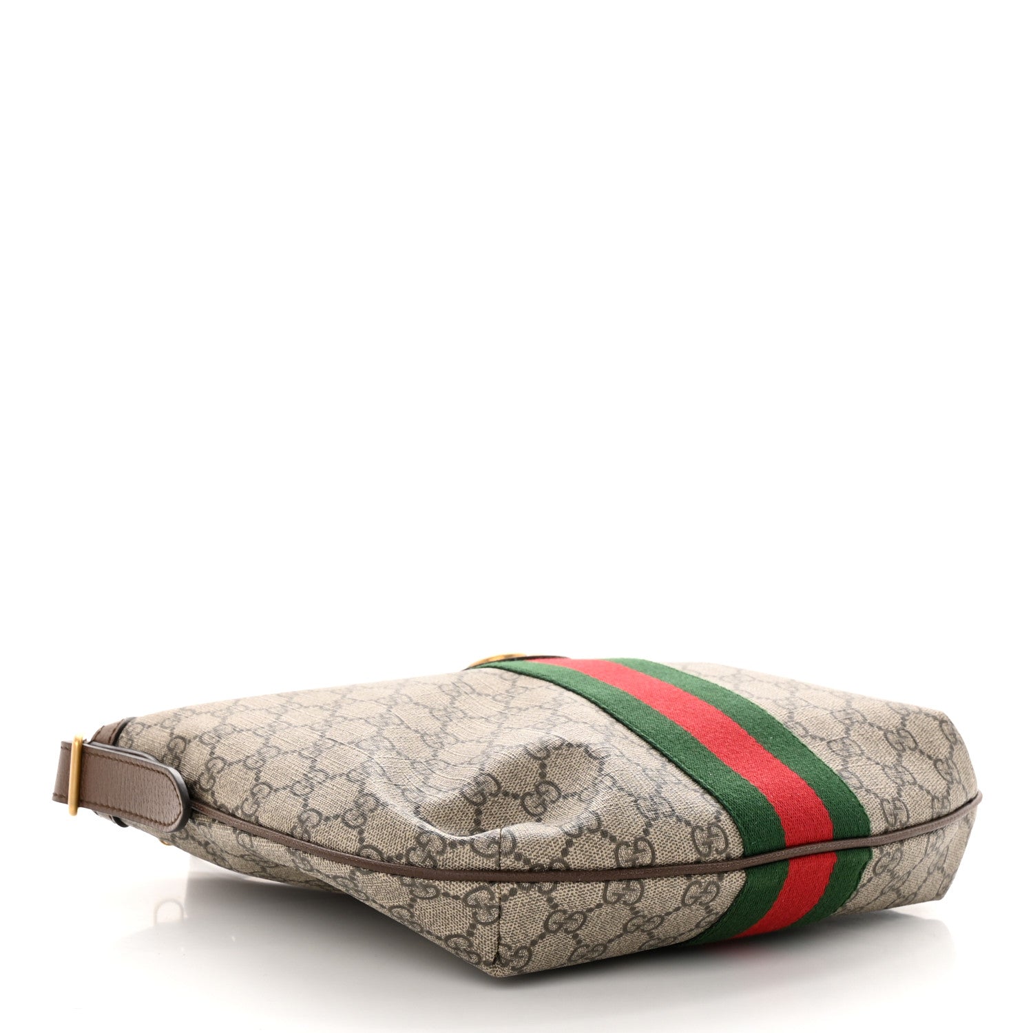 Gucci GG Supreme Monogram Web Small Ophidia Half Moon Hobo Brown 4 of 13