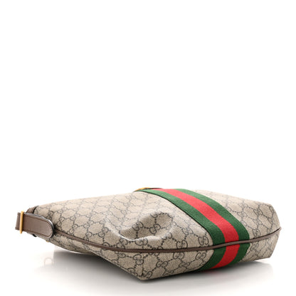 Gucci GG Supreme Monogram Web Small Ophidia Half Moon Hobo Brown 4 of 13