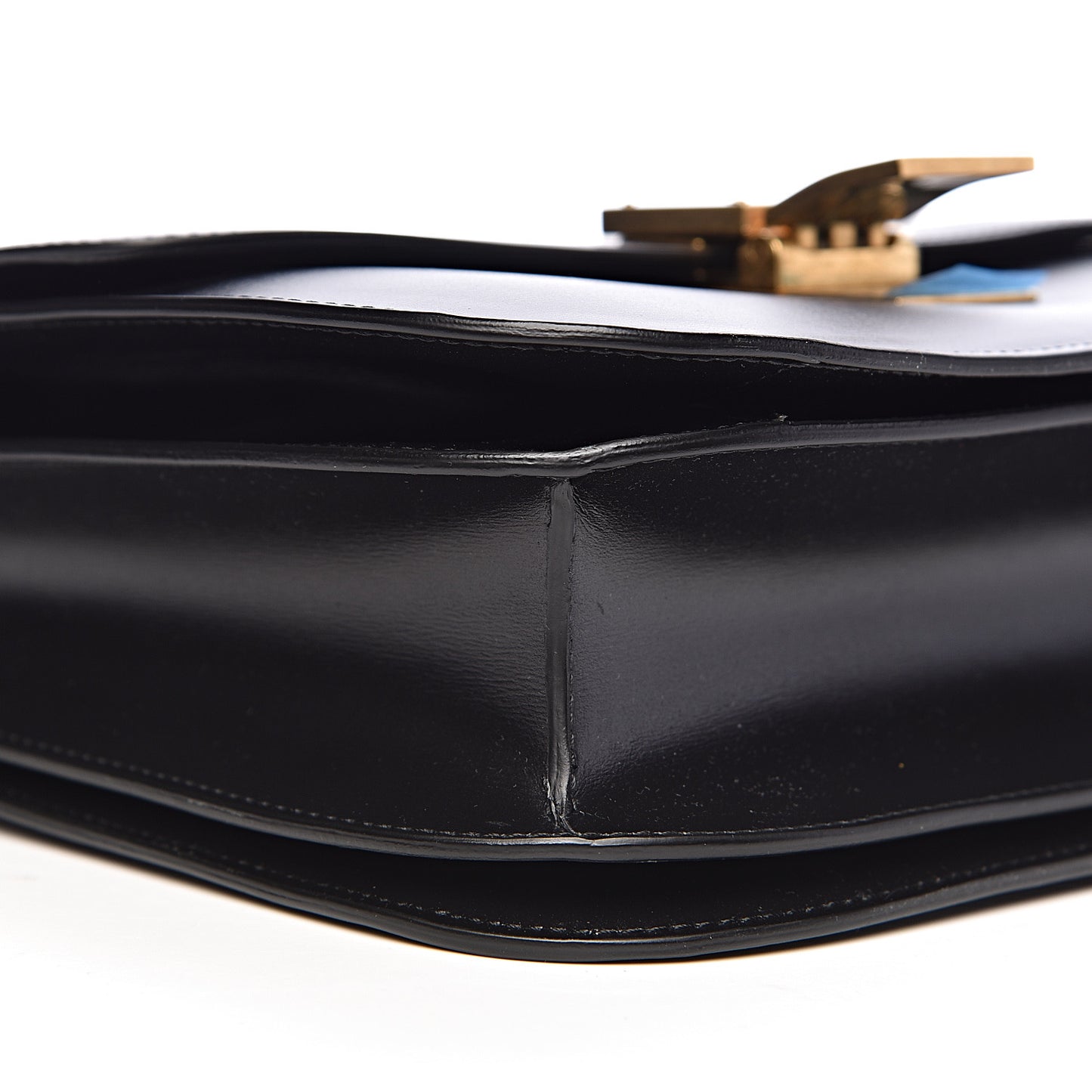 Box Calfskin Medium Classic Box Flap Bag Black