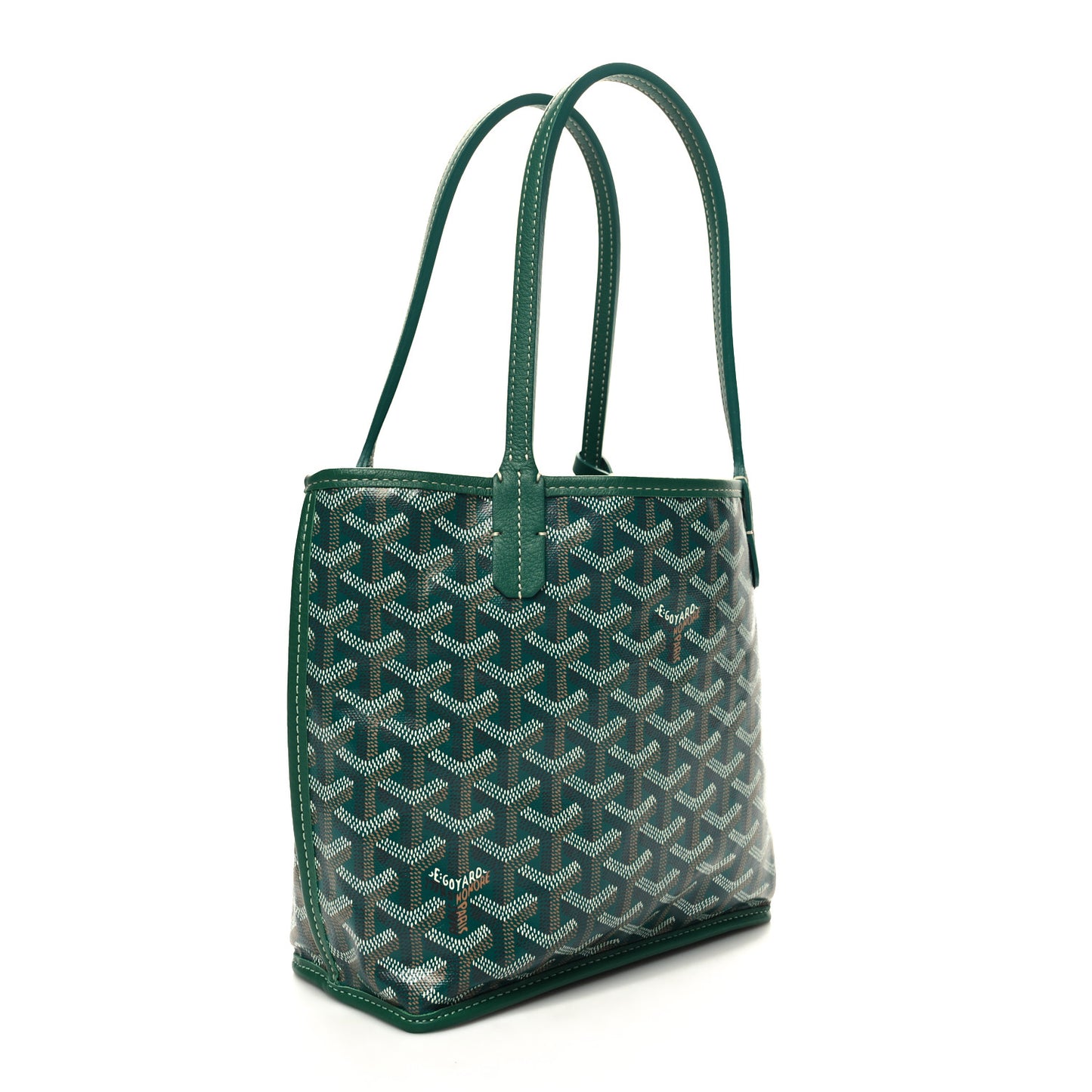 Goyardine Reversible Mini Anjou Green
