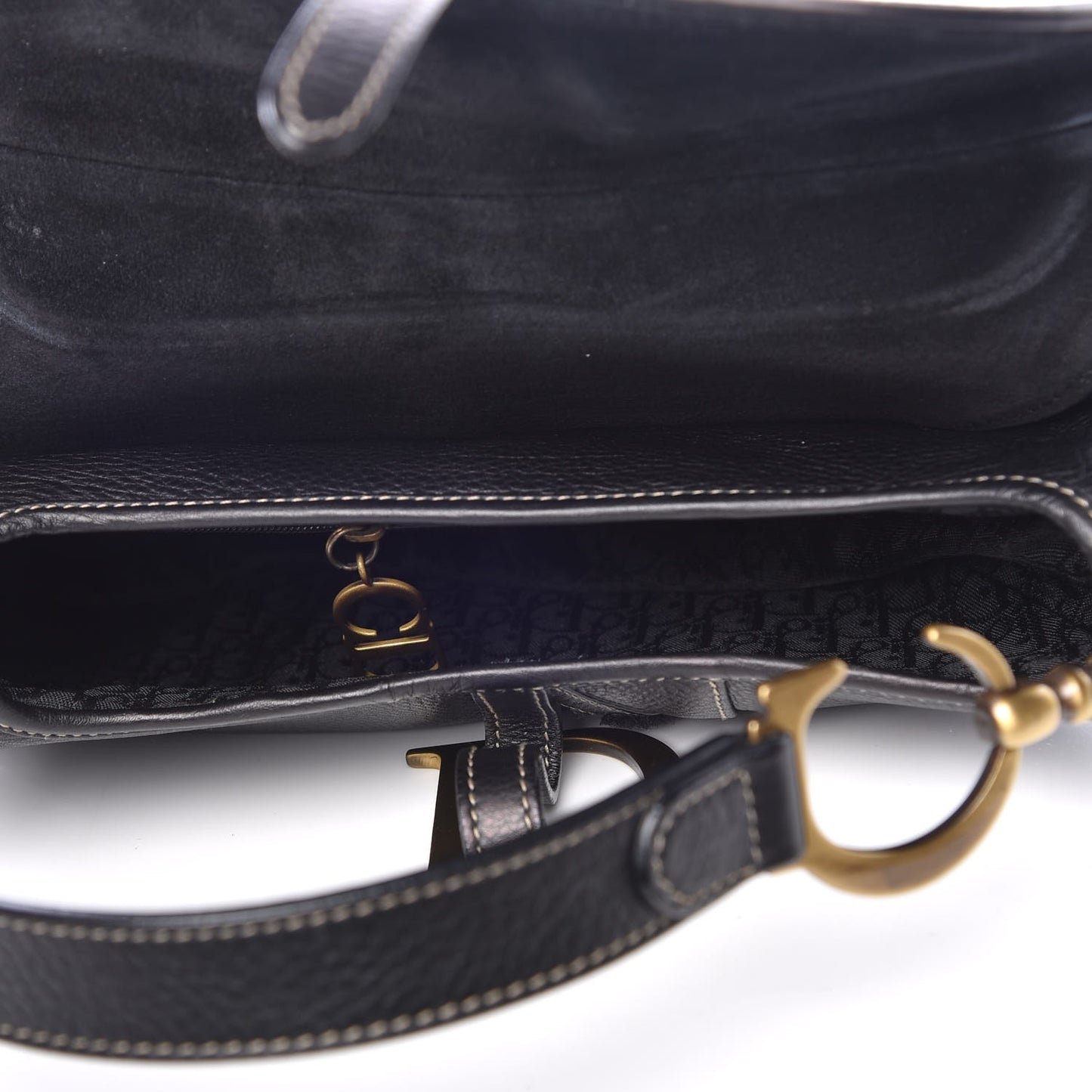 Calfskin Saddle Bag Black