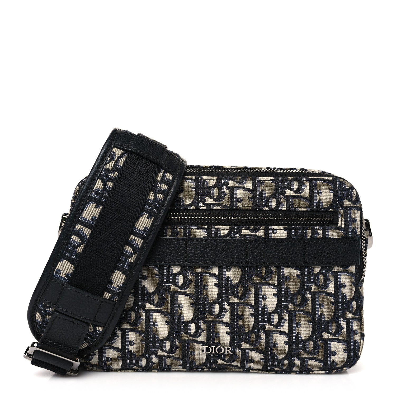 Christian Dior HOMME Oblique Safari Messenger Blue 1 of 9