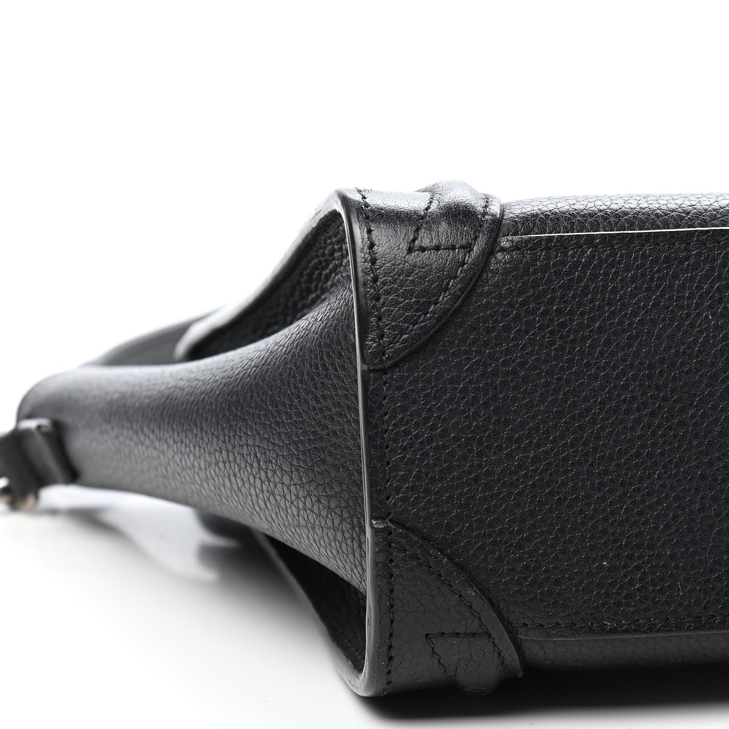 Celine Drummed Calfskin Nano Luggage Black 8 of 13