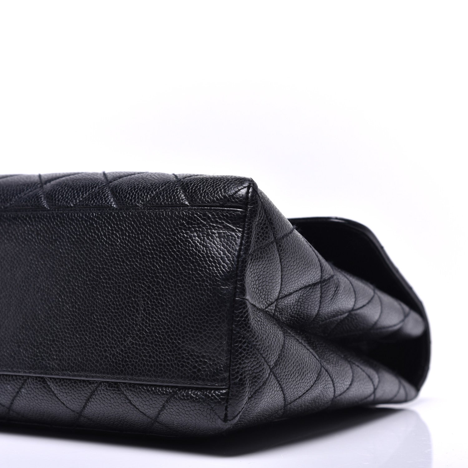 Chanel Caviar Quilted Jumbo Kelly Flap Black 8 of 8