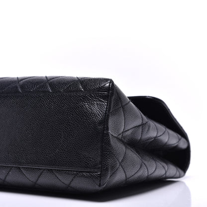 Chanel Caviar Quilted Jumbo Kelly Flap Black 8 of 8