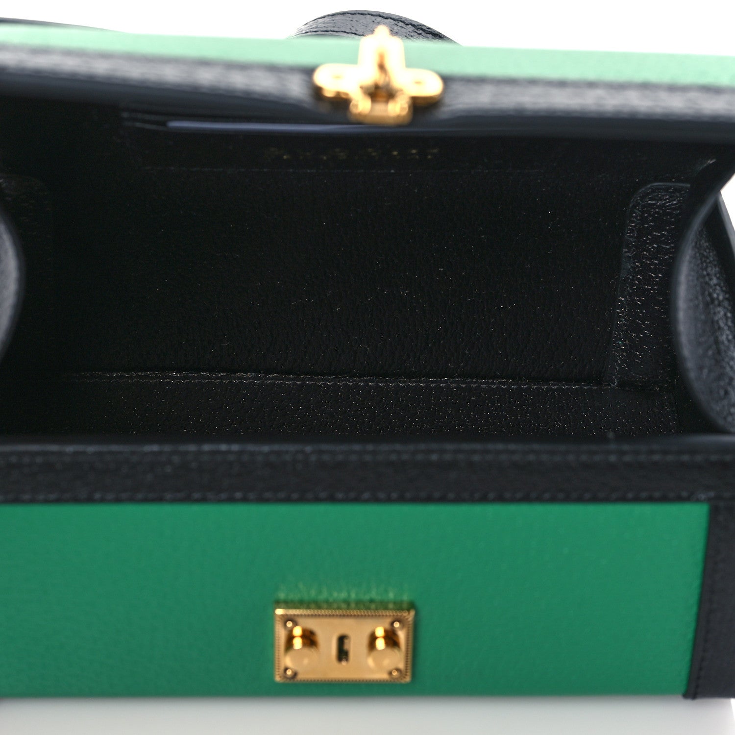 Gucci Grained Calfskin Gucci 100 Mini Bag Green 4 of 9