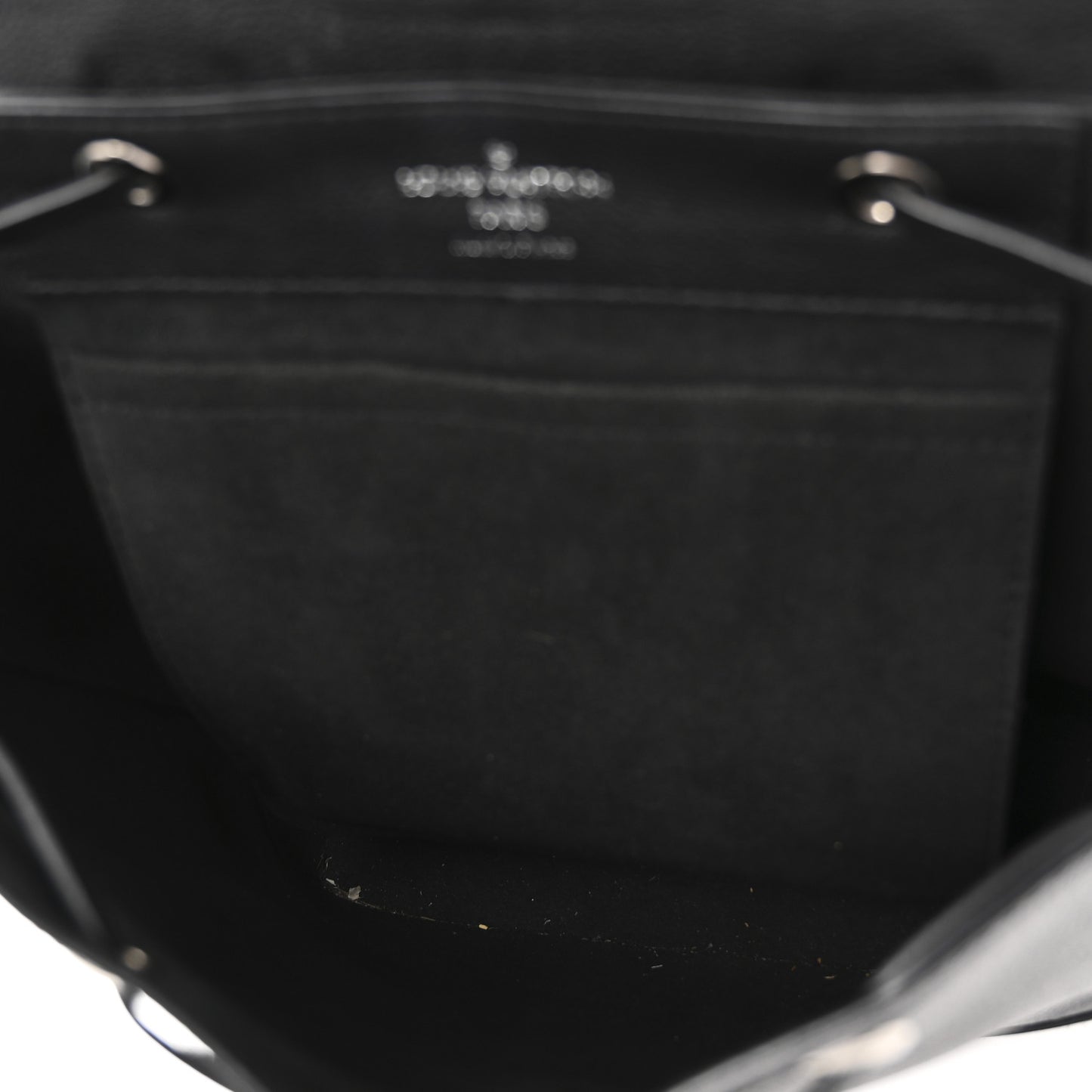 Calfskin Lockme Backpack Black