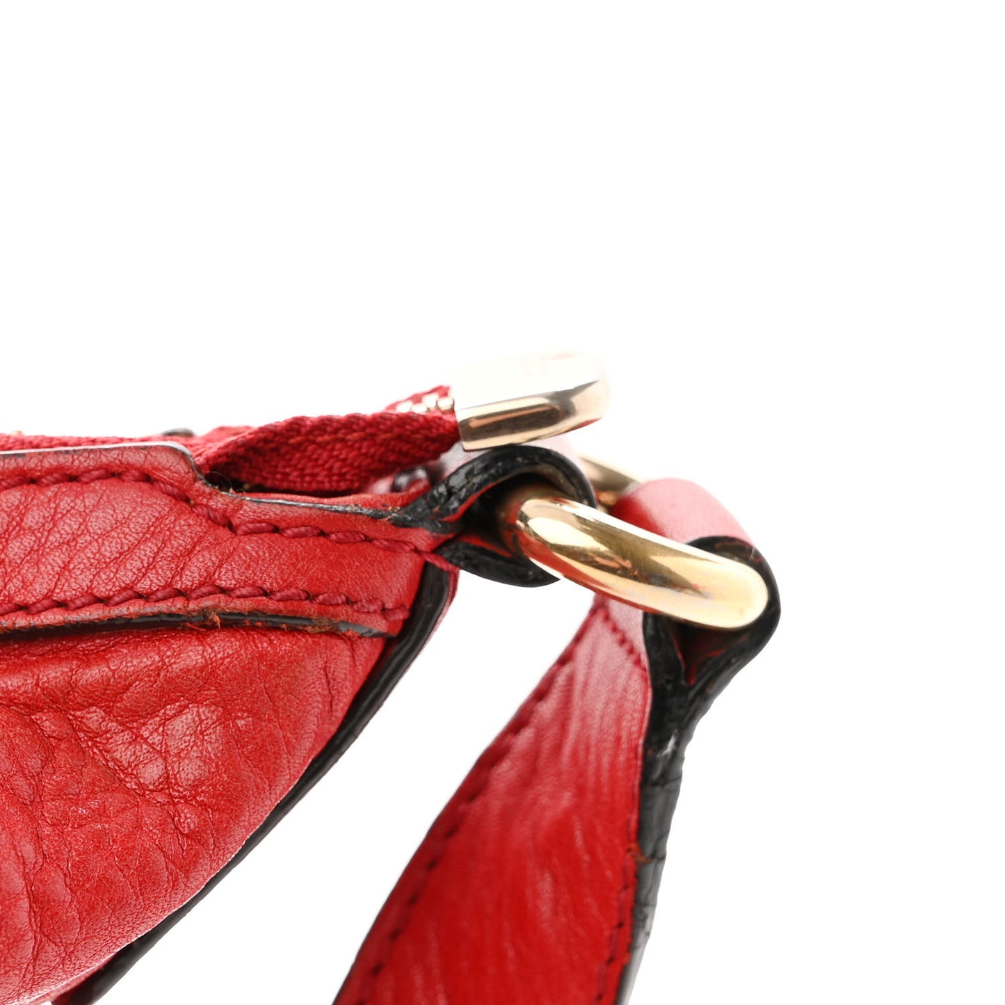 Pebbled Calfskin Medium Soho Hobo Red