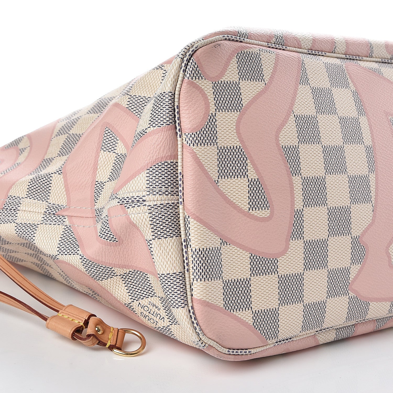 Louis Vuitton Damier Azur Tahitienne Neverfull MM 5 of 9