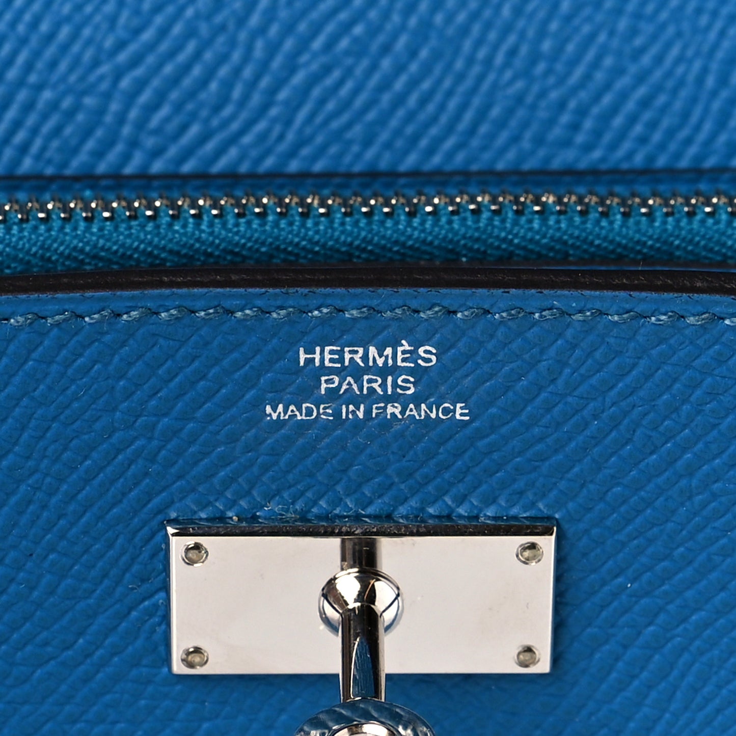 Epsom Kelly Longue Wallet Bleu Izmir