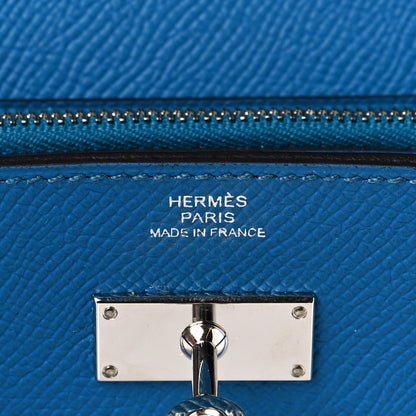 Hermes Epsom Kelly Longue Wallet Bleu Izmir 6 of 9